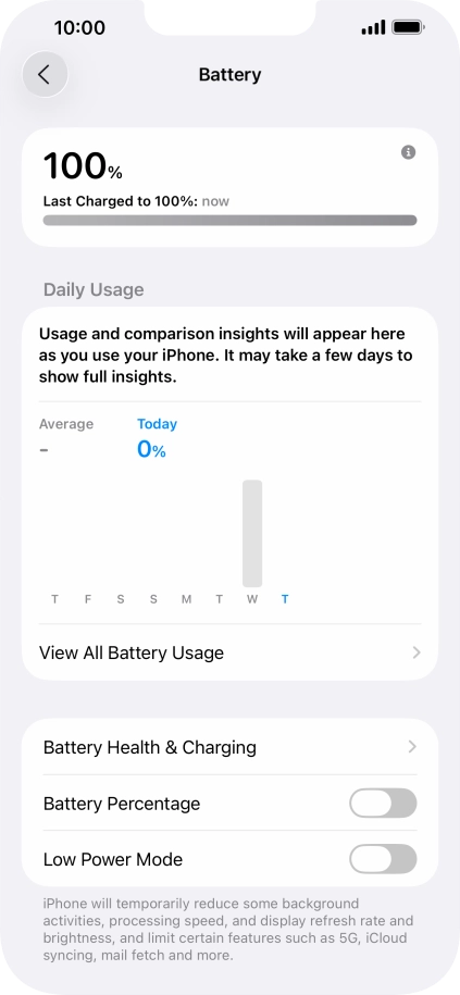 Press Battery Health & Charging.