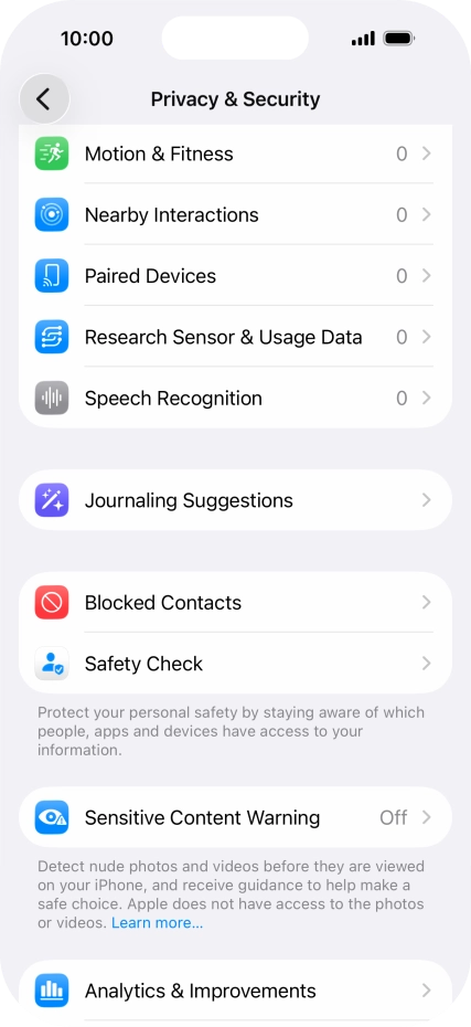 Press Sensitive Content Warning.