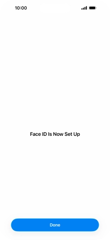 Press Done. If you haven't previously selected a phone lock code, key in a code of your own choice twice.