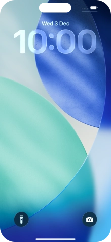 Slide your finger upwards starting from the bottom of the screen.