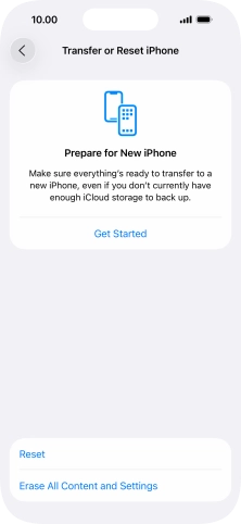 Press Reset. Press Reset.