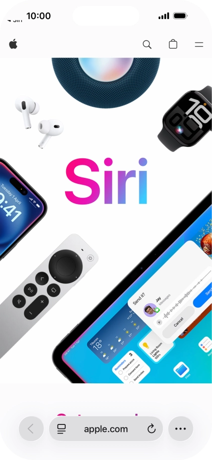 Slide your finger upwards starting from the bottom of the screen to return to the home screen.