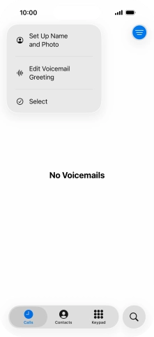 Press Edit Voicemail Greeting.