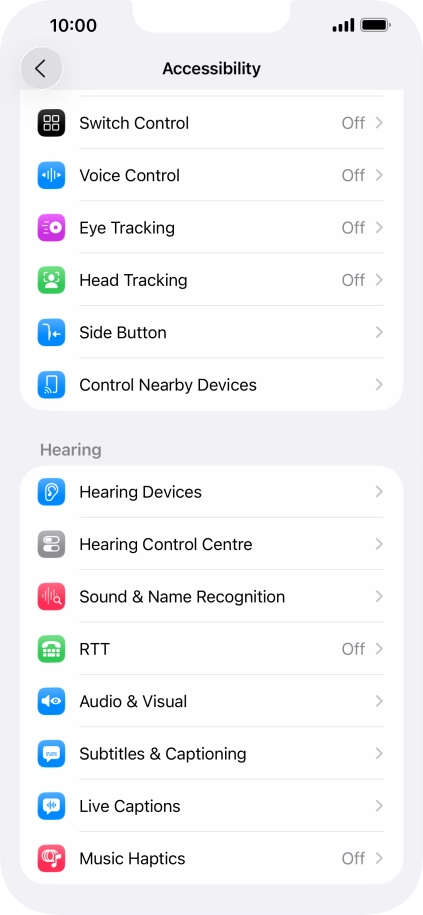 Press the required category below 