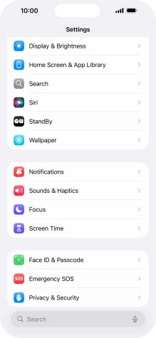 Press Display & Brightness.