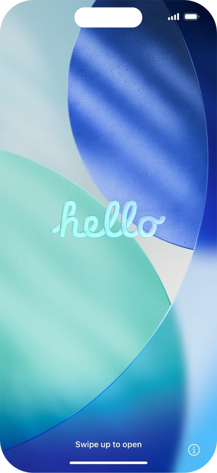 Slide your finger upwards starting from the bottom of the screen.