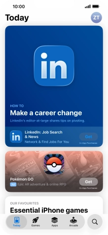 Press the search icon.