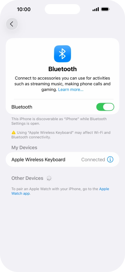 Slide your finger upwards starting from the bottom of the screen to return to the home screen.