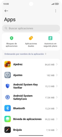 Pulsa la app deseada. Pulsa la app deseada.