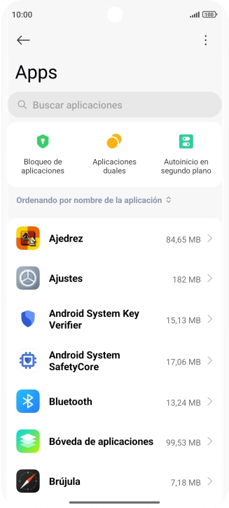 Pulsa la app deseada. Pulsa la app deseada.