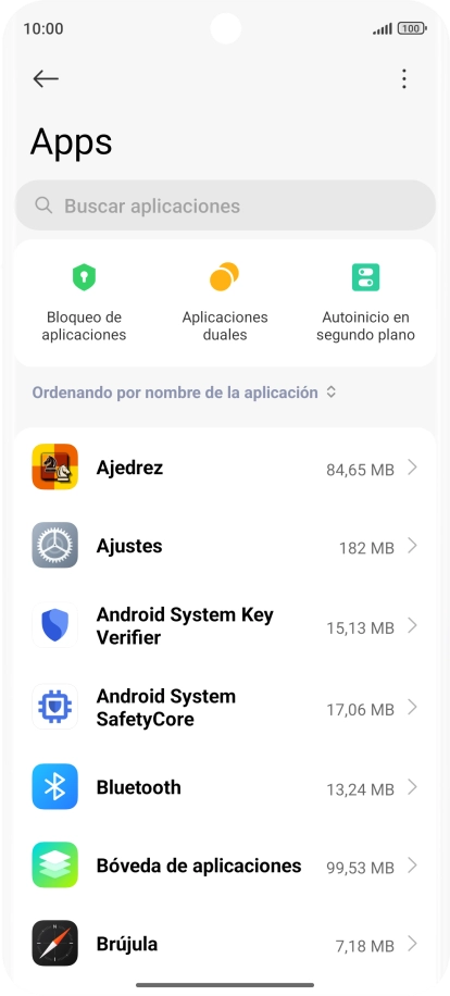Pulsa la app deseada. Pulsa la app deseada.