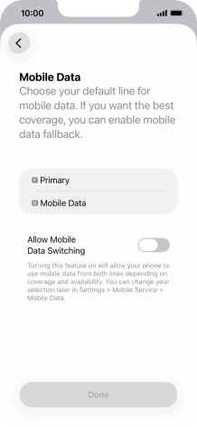 Press the required price plan.