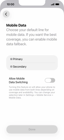 Press the required price plan.