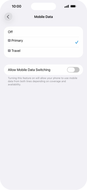 Press the required price plan. Press the required price plan.