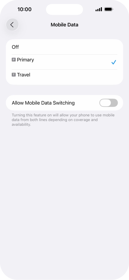 Press the required price plan. Press the required price plan.