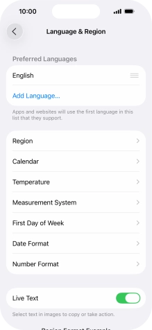 Press Add Language....