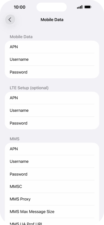 Press APN and key in wap.vodafone.co.uk.