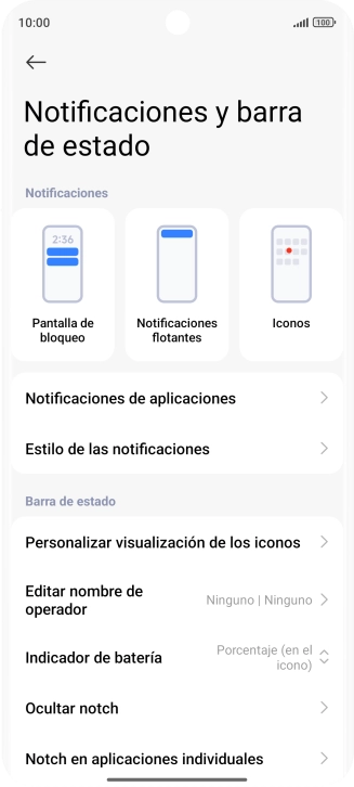 Pulsa Notificaciones de aplicaciones. Pulsa Notificaciones de aplicaciones.