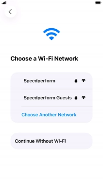 Press the required Wi-Fi network. Press the required Wi-Fi network.