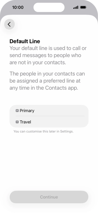 Press the required price plan.