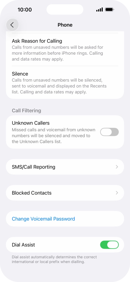 Press Silence to turn on the function.