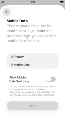 Press the required price plan. Press the required price plan.
