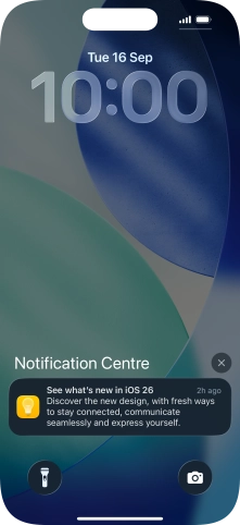 Press the required notification and follow the instructions on the screen to use the selected function.