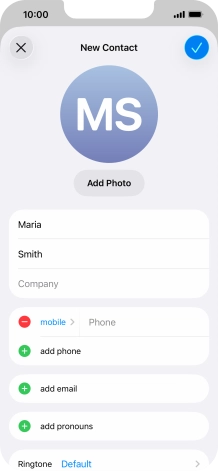 Press Phone and key in the required phone number.