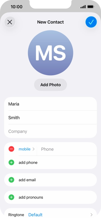 Press Phone and key in the required phone number.