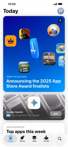 Press the search icon.