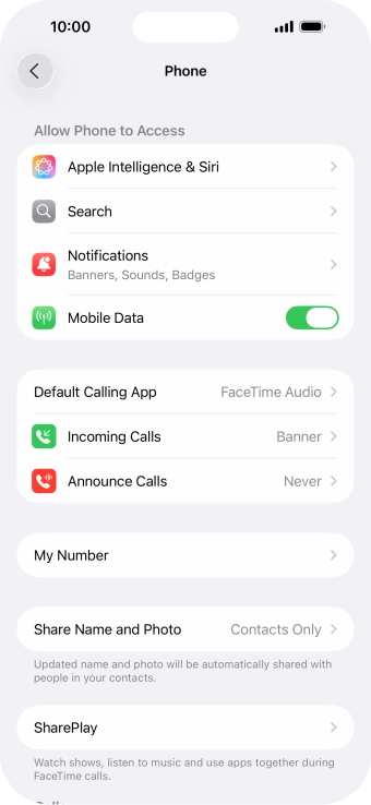 Press Announce Calls.