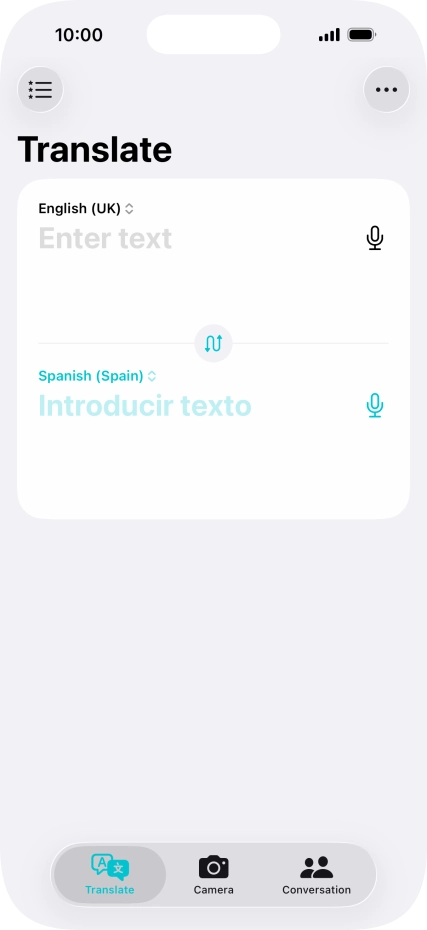 Press the first drop down list.