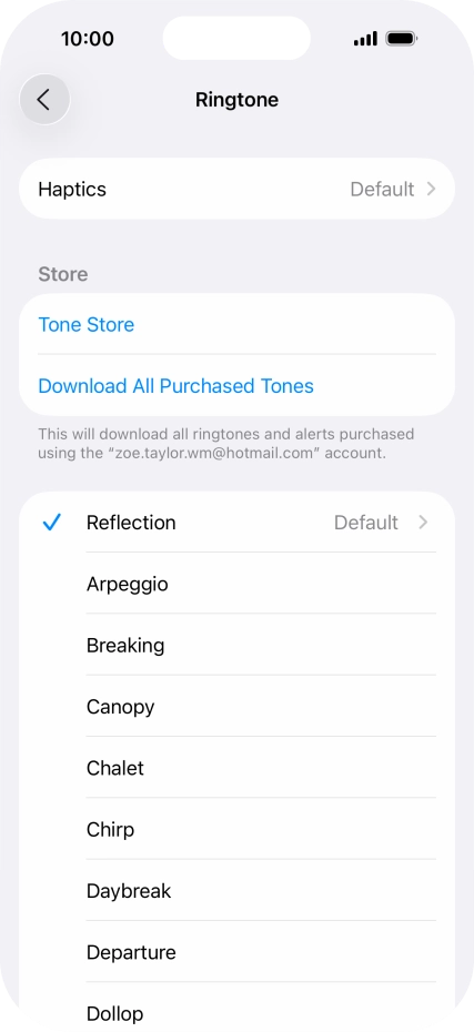 Press the required ring tones to hear them.