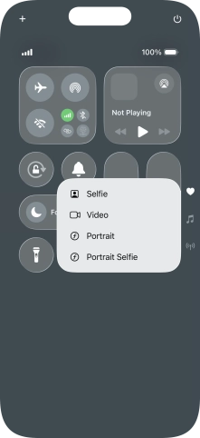 Press and hold the required function to see more actions.