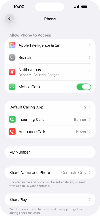 Press Announce Calls.