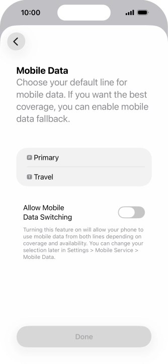 Press the required price plan. Press the required price plan.