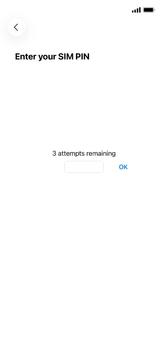 If your SIM is locked, key in your PIN and press OK. If your SIM is locked, key in your PIN and press OK.