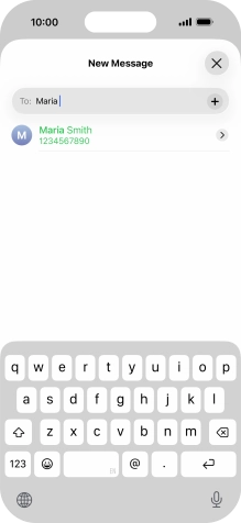Press the required contact.