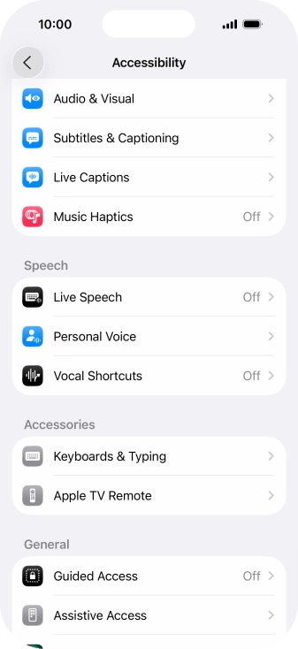 Press the required category below 