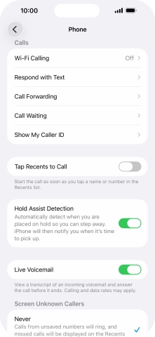 Press Wi-Fi Calling.