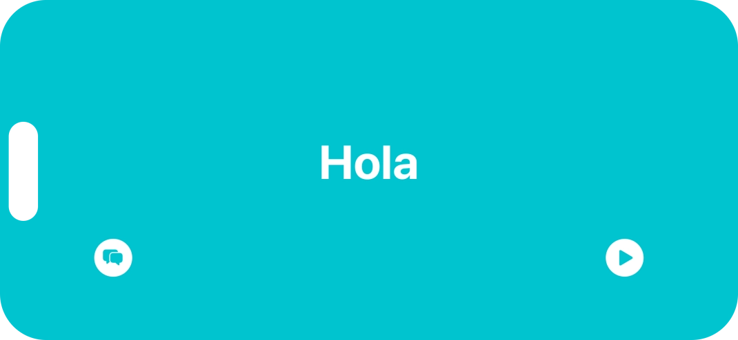 Press the split view icon to go back to display of both languages.