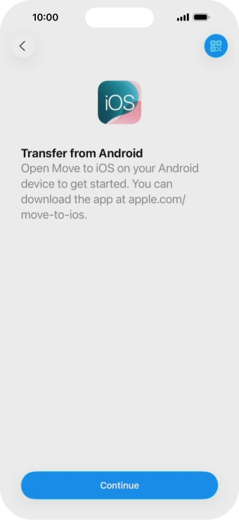 To transfer content to your phone, you need to install the app 