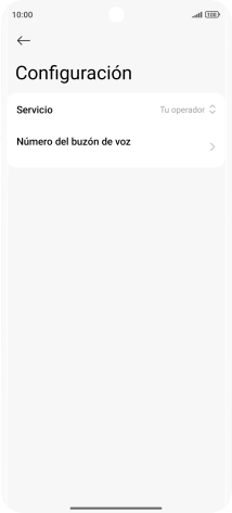 Pulsa Número del buzón de voz. Pulsa Número del buzón de voz.