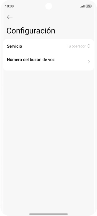 Pulsa Número del buzón de voz. Pulsa Número del buzón de voz.