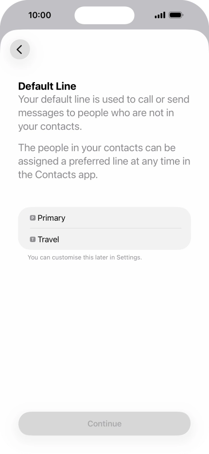 Press the required price plan.