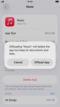 Press Offload App.