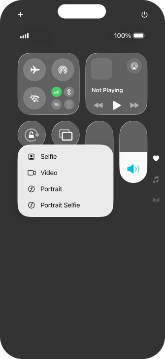 Press and hold the required function to see more actions. Press and hold the required function to see more actions.