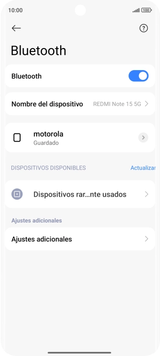 Desliza el dedo hacia arriba desde la parte inferior de la pantalla para terminar y volver a la pantalla de inicio.