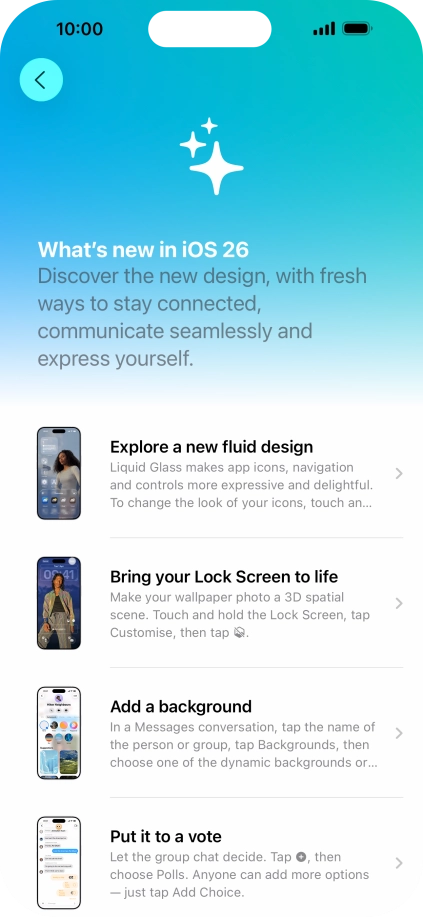 Slide your finger upwards starting from the bottom of the screen to return to the home screen.