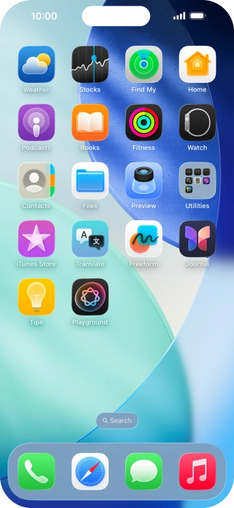 Press and hold the required app.